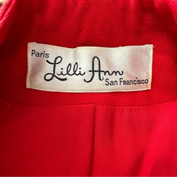 Very Rare Vintage Lilli Ann Suit Jacket🔥Dress Blazer🤩Leopard Fur Trim✨Small♥️ - Picture 5 of 15